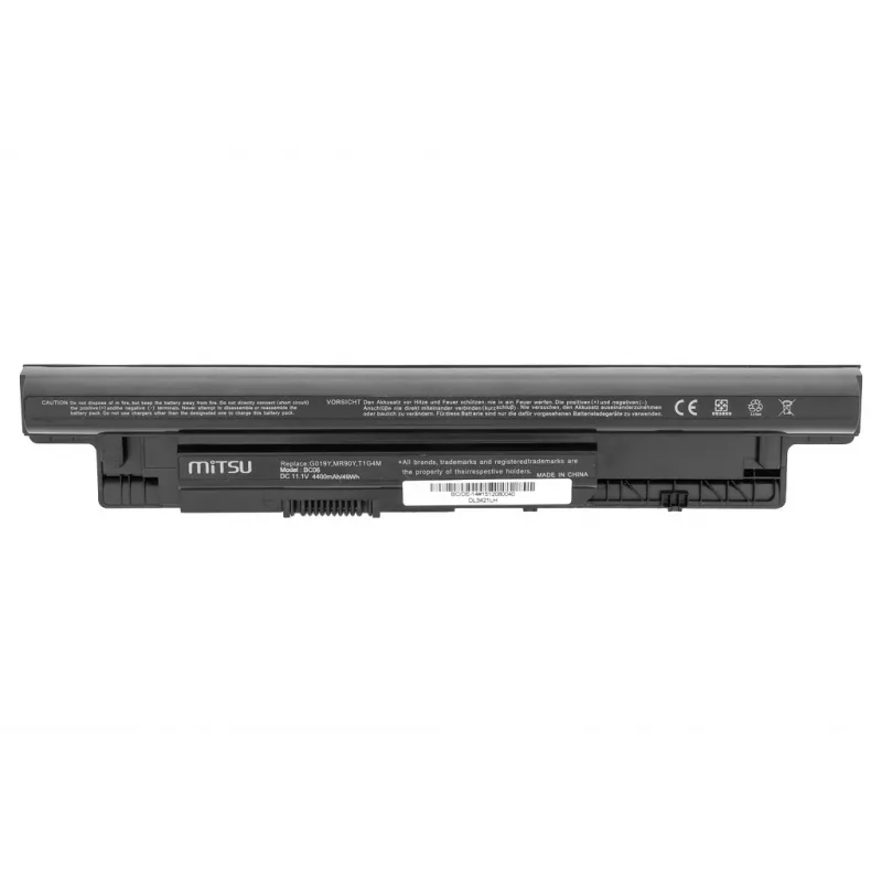 MITSU Akku für Dell Inspiron 14, 15, 17 4400 mAh (49 Wh) 10,8 - 11,1 Volt - Schwarz