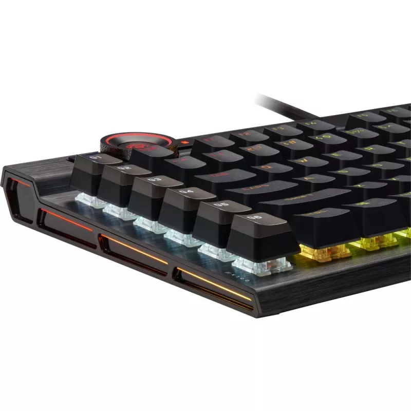 Corsair K100 RGB Gaming-Tastatur, CORSAIR OPX optisch-mechanische Switches, RGB LED, Schwarz