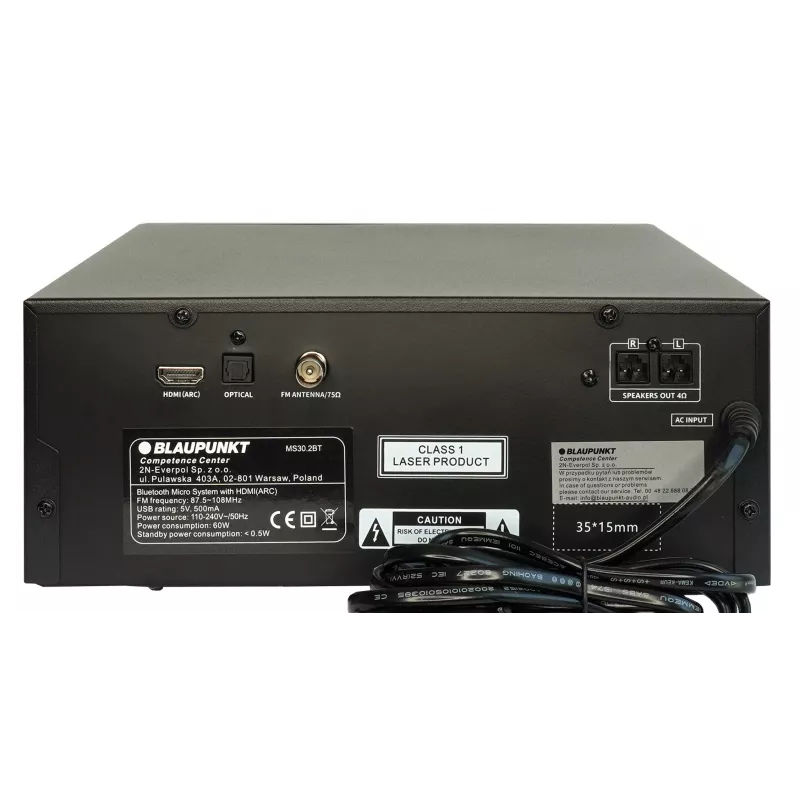 Blaupunkt MS30.2BT Bluetooth Mikrofon Schwarz