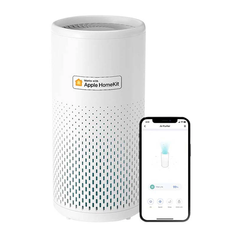 Meross MAP100 Smart Wi-Fi Luftreiniger mit H13 True HEPA-Filter, kompatibel mit Apple HomeKit, Alexa, Google Assistant