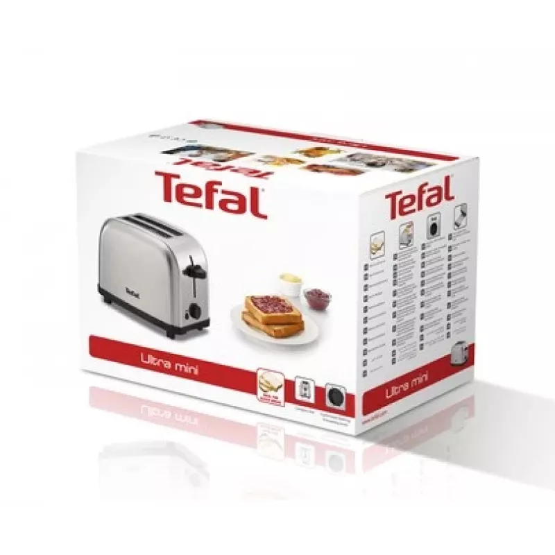 Tefal Ultra Mini 2-Slice Toaster Edelstahl TT330D