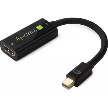 TECHLY Mini DisplayPort 1.4 auf HDMI 2.1 Adapter 8K 60Hz Schwarz