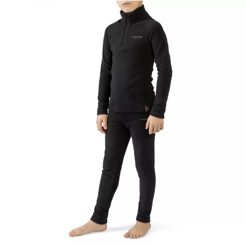 VIKING Arctis Set Polartec Kinder-Thermounterwäsche, Größe 114-116 cm, Schwarz