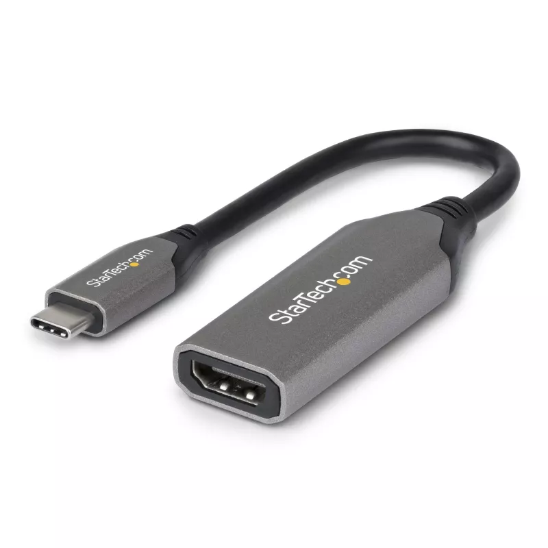 StarTech.com USB-C auf HDMI Adapterkabel - 24-polig USB-C Stecker auf HDMI Stecker - 2 m (6,5 ft) - 4K 60Hz - Schwarz