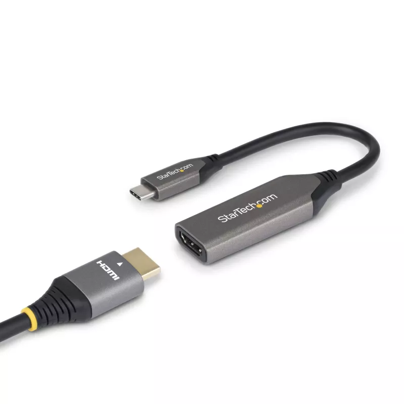 StarTech.com USB-C auf HDMI Adapterkabel - 24-polig USB-C Stecker auf HDMI Stecker - 2 m (6,5 ft) - 4K 60Hz - Schwarz