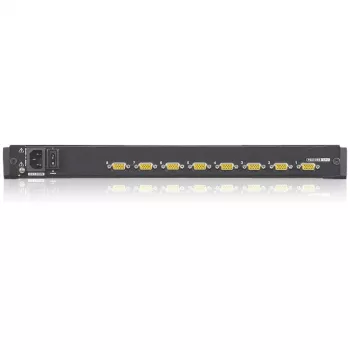ATEN CL1308N LCD KVM-Konsole mit 8-Port KVM-Switch - 19 inch LCD, PS/2 & USB, VGA, 1280x1024, Schwarz, 1U Rackmontage