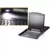 ATEN CL1308N LCD KVM-Konsole mit 8-Port KVM-Switch - 19 inch LCD, PS/2 & USB, VGA, 1280x1024, Schwarz, 1U Rackmontage