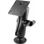 RAM Mounts Heavy-Duty Device Mounting Kit mit D-Size Ball, runder Basisplatte, mittlerem Doppelgelenkarm und VESA-Platte (RAM-D-101U-246)