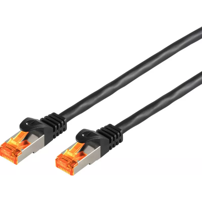 ShiverPeaks Cat6a S/FTP Netzwerk-Patchkabel 45 m Schwarz