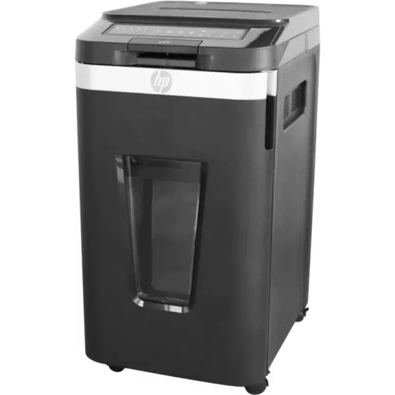 HP Pro Shredder Auto 400MC Micro-Cut Shredder P-5, 400 Blatt Auto-Einzug, 60L Behälter