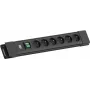 Bachmann CONNECTUS 6xUTE Steckdosenleiste mit Schalter 2,0 m CEE7/7 Schwarz (BM005935)