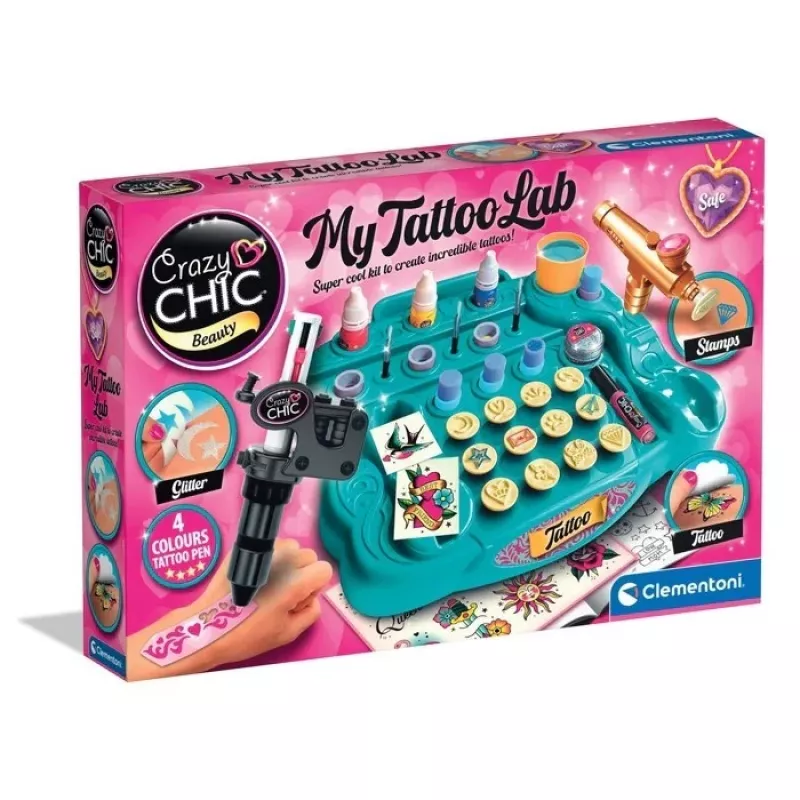 Clementoni Crazy Chic Tattoo Studio Creative Play Set