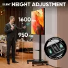ONKRON TS1552E-B TV Mobile Stand für 43-75 Zoll Bildschirme, Schwarz