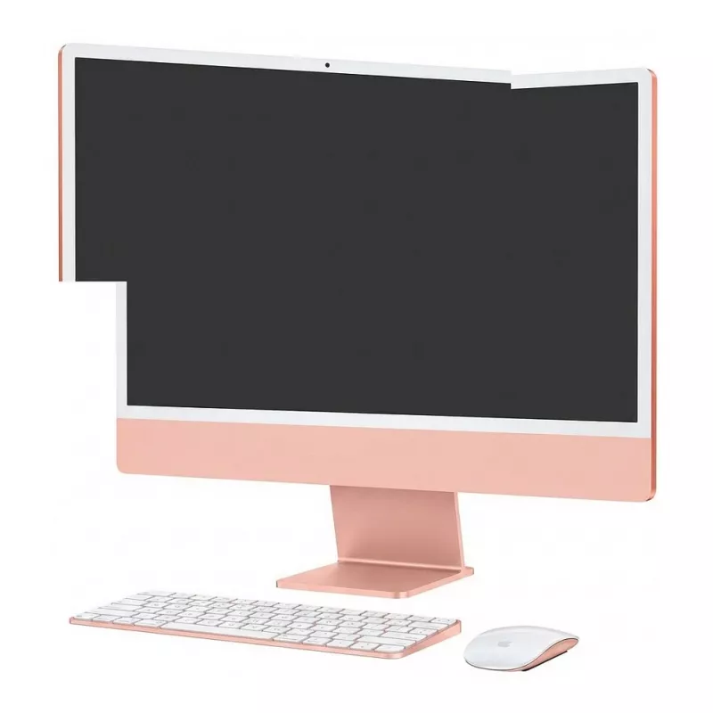 Apple iMac 24 inch 4.5K Retina Display M4 Chip 8-Core CPU 8-Core GPU 16-Core Neural Engine 16GB RAM 256GB SSD Standard Glass Magic Keyboard Deutsch QWERTZ Magic Mouse Orange