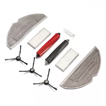 EXTRALINK Roborock S8 Ersatzteil-Set – 2 Hauptbürsten, 4 Seitenbürsten, 4 HEPA-Filter, 4 Wischtücher