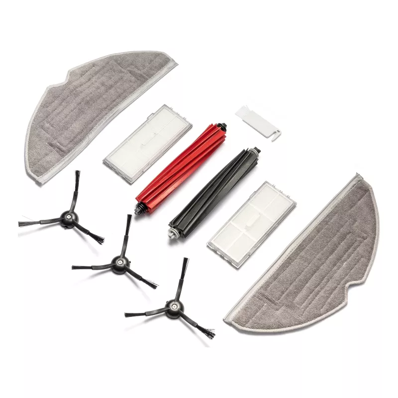 EXTRALINK Roborock S8 Ersatzteil-Set – 2 Hauptbürsten, 4 Seitenbürsten, 4 HEPA-Filter, 4 Wischtücher