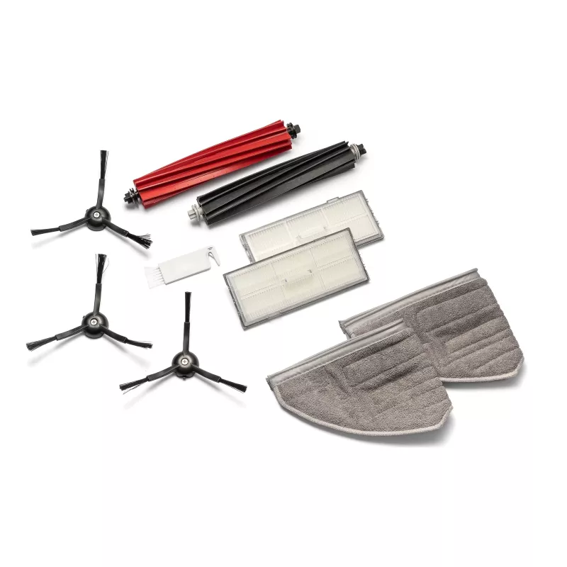 EXTRALINK Roborock S8 Ersatzteil-Set – 2 Hauptbürsten, 4 Seitenbürsten, 4 HEPA-Filter, 4 Wischtücher