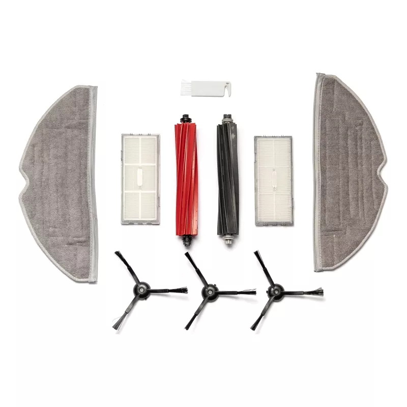 EXTRALINK Roborock S8 Ersatzteil-Set – 2 Hauptbürsten, 4 Seitenbürsten, 4 HEPA-Filter, 4 Wischtücher