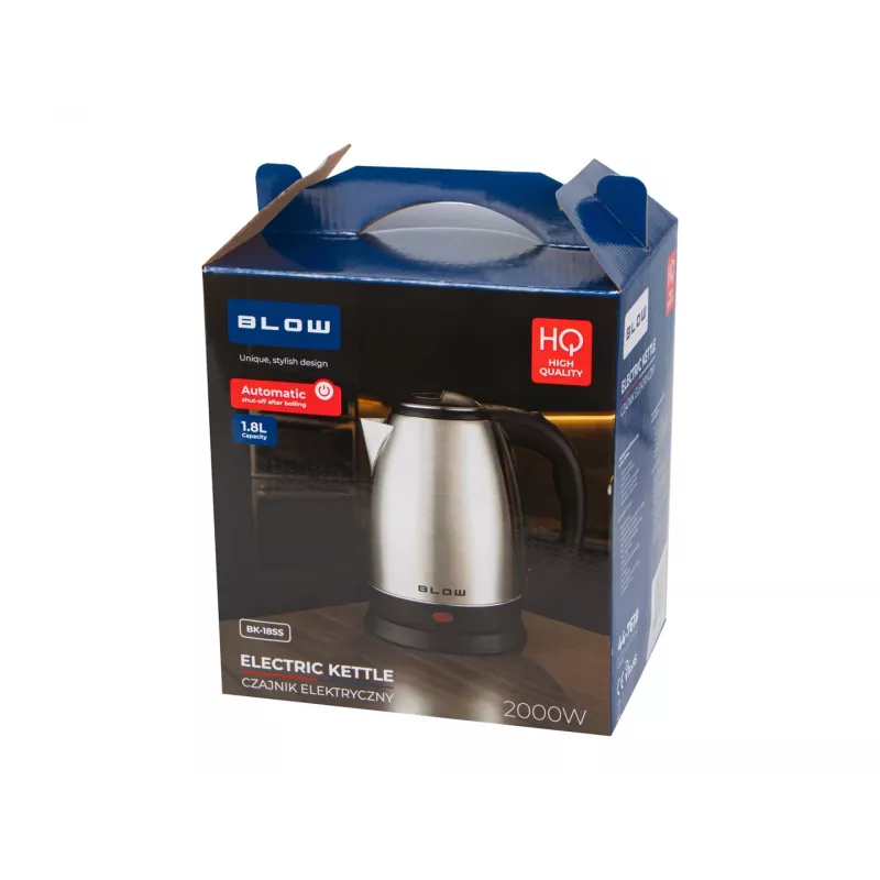 BLOW Silver Kettle 2000W BK-18SS 1,8L Edelstahl