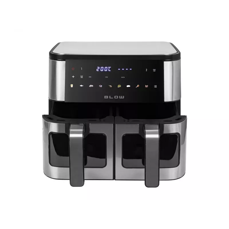 BLOW Heißluftfritteuse 2500W 9L Digital-Touchpanel LED-Display Schwarz