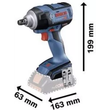 Bosch Professional GDS 18V-300 Akku-Schlagschrauber 18 V, 300 Nm, 1/2 inch Vierkantantrieb, bürstenlos, ohne Akku (06019D8200)