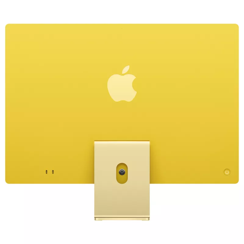 Apple iMac 23,5 inch 4.5K Retina Display M4 Chip 8-Core CPU 8-Core GPU 16-Core Neural Engine 16GB RAM 256GB SSD Standard Glass Gelb Deutsche Tastatur