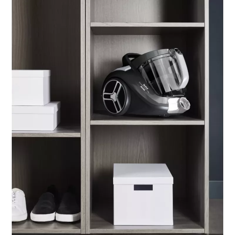 Tefal Compact Power XXL TW4B36 beutelloser Zylinderstaubsauger 900 W 2,5 L 75 dB Schwarz/Blau
