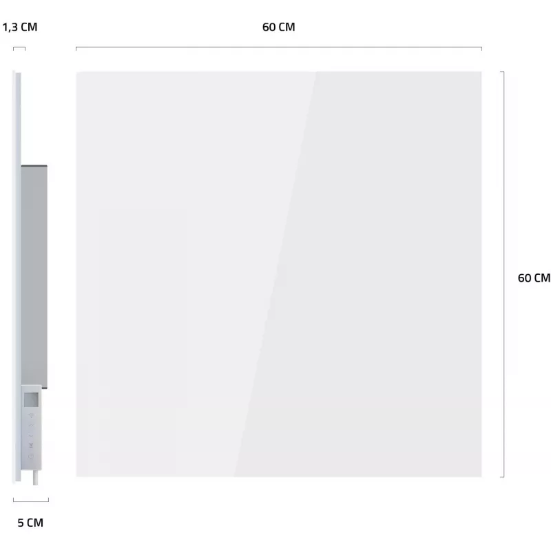 Hombli Smart Infrared Glass Heating Panel 400W White