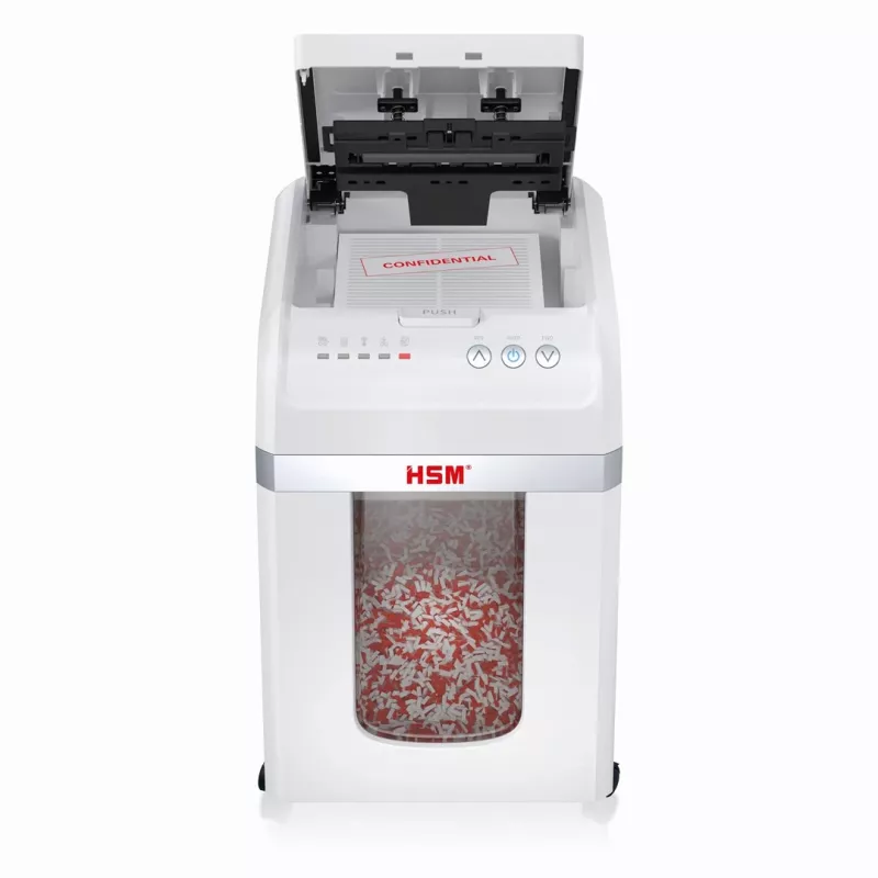 HSM Autofeed X200 Papierschredder mit automatischem Einzug, 30 L, P-4, 4 x 12 mm