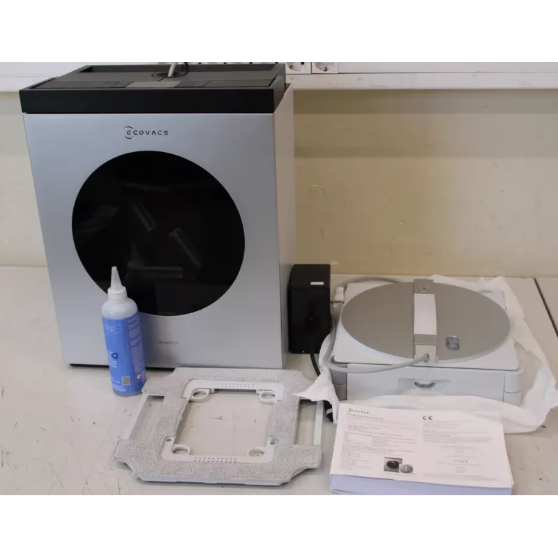 Ecovacs WINBOT W3 OMNI Fensterreinigungsroboter - Kabelgebunden/Akkubetrieben - 8000 Pa - Weiß/Silber