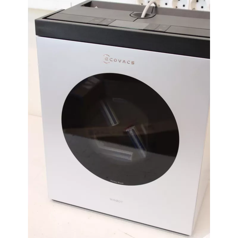 Ecovacs WINBOT W3 OMNI Fensterreinigungsroboter - Kabelgebunden/Akkubetrieben - 8000 Pa - Weiß/Silber