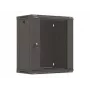 LANBERG WF03-5312-10B 19 inch Wandgehäuse 12U 540x350 Flat Pack mit Glastür Schwarz