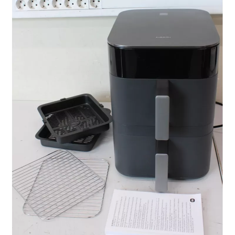 Xiaomi Dual Zone Air Fryer 12L EU - Smart Double Stack Air Fryer 12L, 2800 W, Schwarz (Ausgepackt, mit Kratzern)