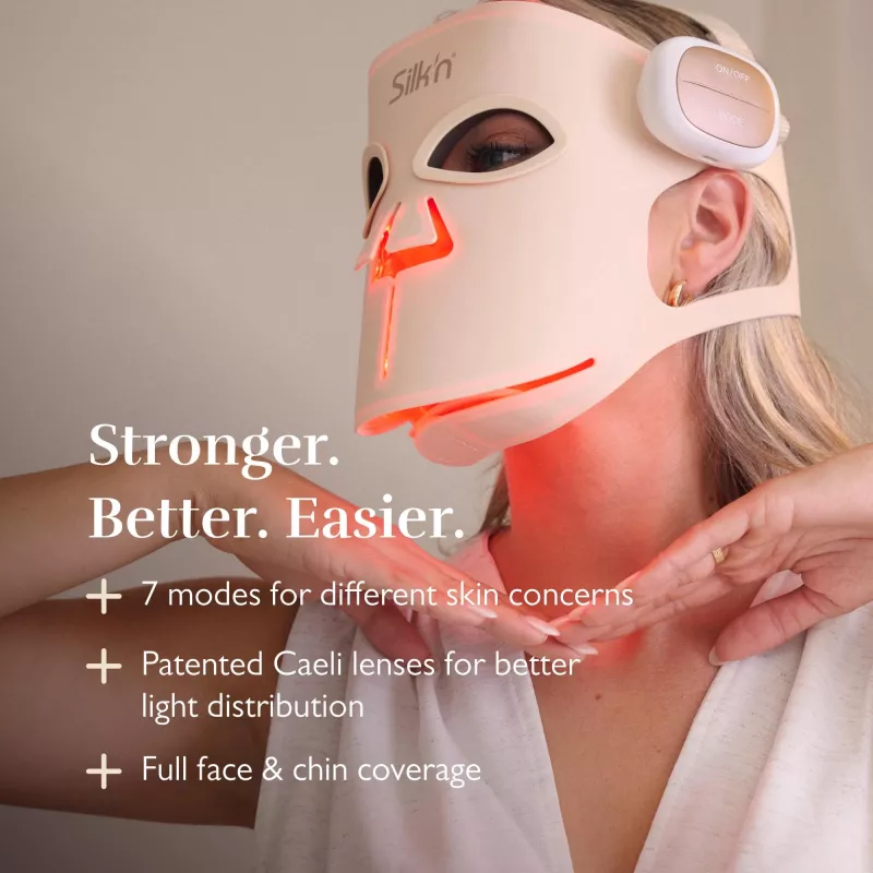 Silk'n LED Face Mask Pro FLMP1PE1001 - Anti-Aging & Akne LED-Lichttherapie-Maske