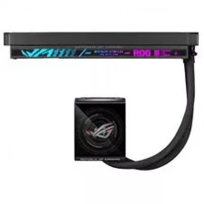 ASUS ROG Strix LC IV 360 ARGB LCD All-in-One Flüssigkeits-CPU-Kühler, 360 mm, Schwarz