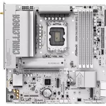 ASRock B860M Challenger WiFi White LGA1851 Micro-ATX DDR5 Motherboard