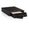 ICY DOCK ExpressCage MB741V4P-B 4-Bay 2.5 inch U.2/U.3 NVMe SSD Mobile Rack für Dual 5.25 inch Bay, PCIe 4.0, OCuLink, Hot-Swap, Schwarz