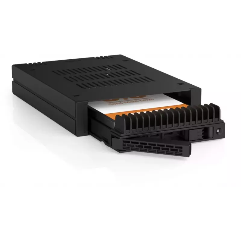 ICY DOCK ExpressCage MB741V4P-B 4-Bay 2.5 inch U.2/U.3 NVMe SSD Mobile Rack für Dual 5.25 inch Bay, PCIe 4.0, OCuLink, Hot-Swap, Schwarz