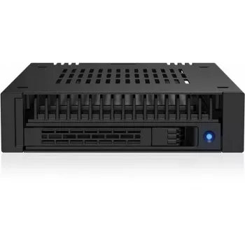 ICY DOCK ExpressCage MB741V4P-B 4-Bay 2.5 inch U.2/U.3 NVMe SSD Mobile Rack für Dual 5.25 inch Bay, PCIe 4.0, OCuLink, Hot-Swap, Schwarz