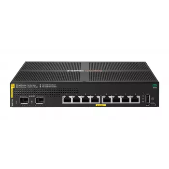 HPE Aruba Networking CX 6000 8-Port 10/100/1000 PoE+ 2-Port SFP 67W Managed Switch