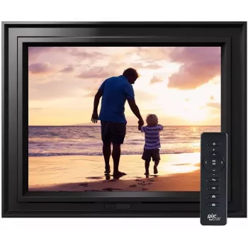 Pix-Star Digitaler Bilderrahmen Lux 10 / 1xUSB / Schwarz / 16GB