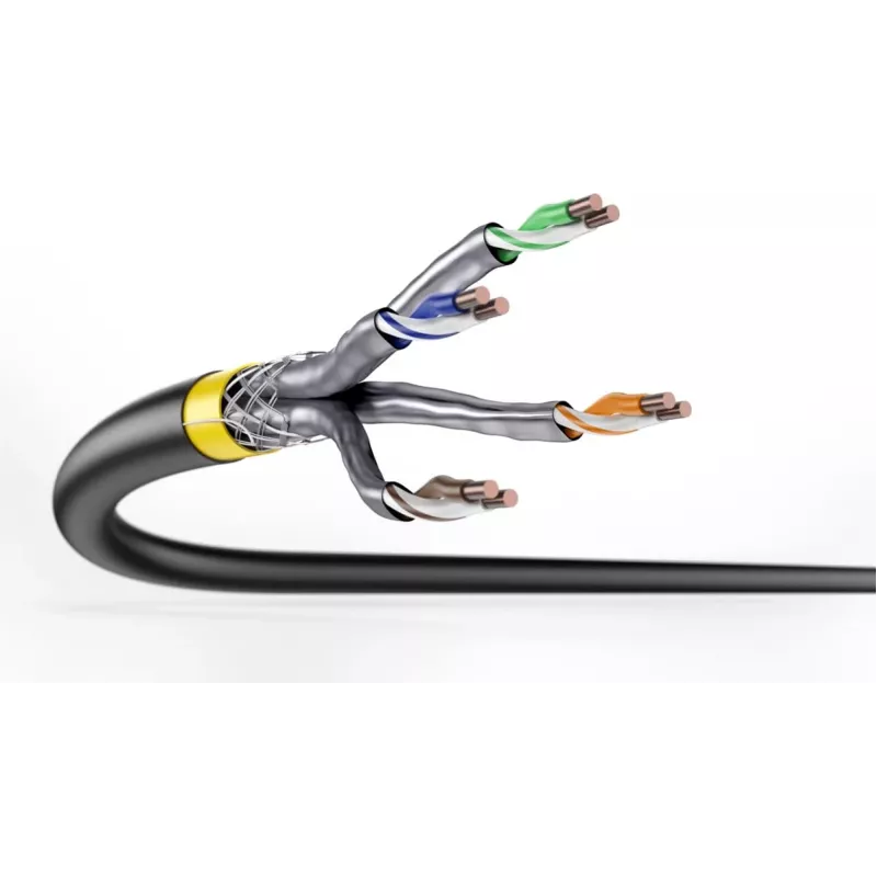 DIGITUS CAT 7A S/FTP Datenkabel - Erdkabel, 50 m Ring, Simplex, PE