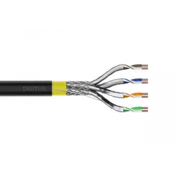 DIGITUS CAT 7A S/FTP Datenkabel - Erdkabel, 100 m Ring, Simplex, PE