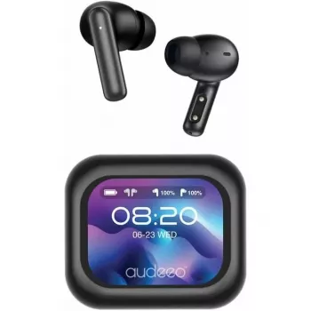 Audeeo Prism TWS Ohrhörer mit aktiver Geräuschunterdrückung, Bluetooth 5.3, IPX4, Schwarz