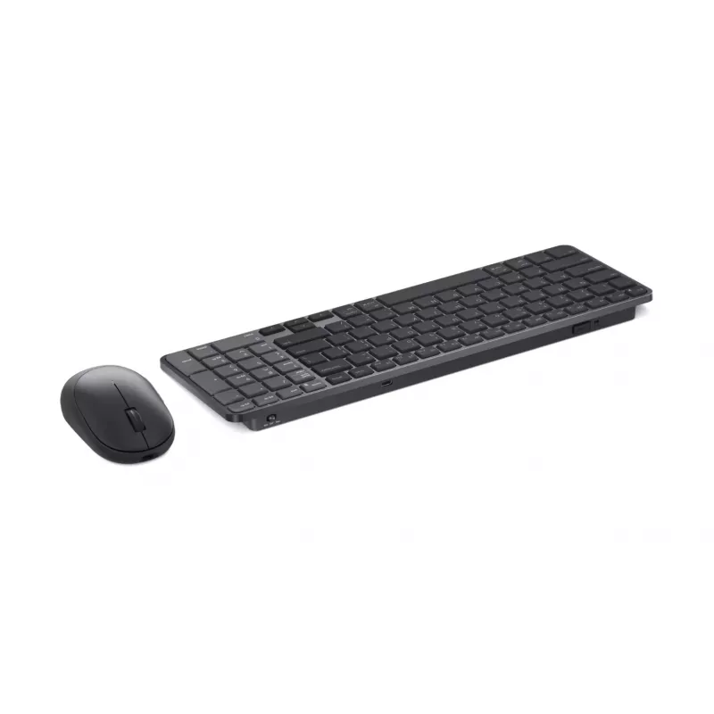 Dell Pro 7 Wiederaufladbares kompaktes Tastatur- und Maus-Set - KM746 - US International (QWERTY) - Titan Gray
