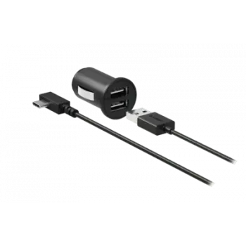 Garmin Car Connection Cable Zigarettenanzünder auf 2x USB-A+C 4 m