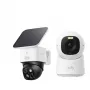eufy SoloCam S340 + Indoor Cam E30 Überwachungskamera-Set 3K/4K Solar PTZ