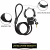 Master Lock Street Cuff Kabelschloss mit Schlüssel - Schwarz - 1000 mm - 8 mm