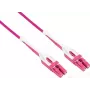 GoodConnections LW-U815LC4 Glasfaser-Patchkabel, OM4 Duplex LC/LC Uniboot, LSZH, 15 m, Aqua