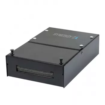 SYNERGY21 Keystone-Modulträger Patchpanel für 4x TP-Modul, Aufputz, Metall-Klappbox (Consolidation Point Box), Schwarz